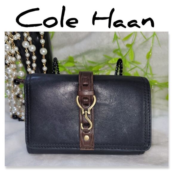 New Cole Haan Bifold Wallet Stunning Leather - Picture 1 of 15